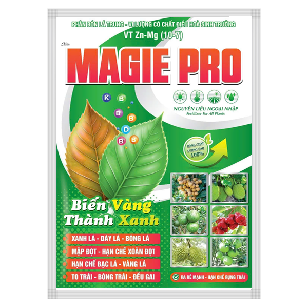 Phân bón lá trung - Vi lượng có chất điều hòa sinh trường VT Zn-Mg (10-7)